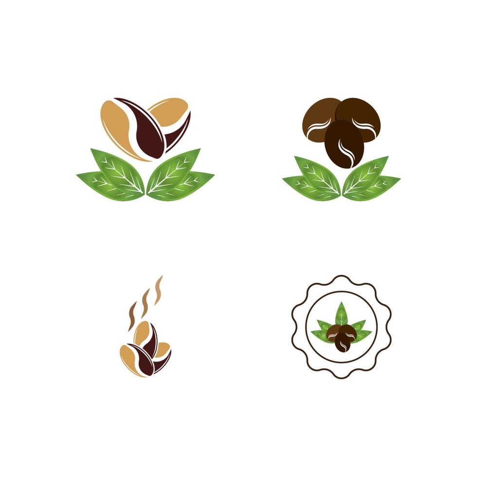 koffieboon pictogram vectorillustratie vector