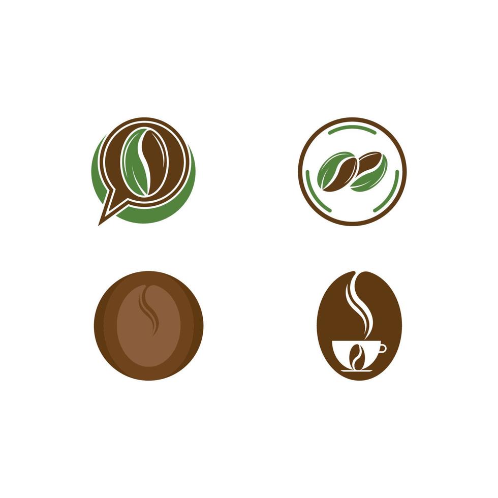 koffieboon pictogram vectorillustratie vector