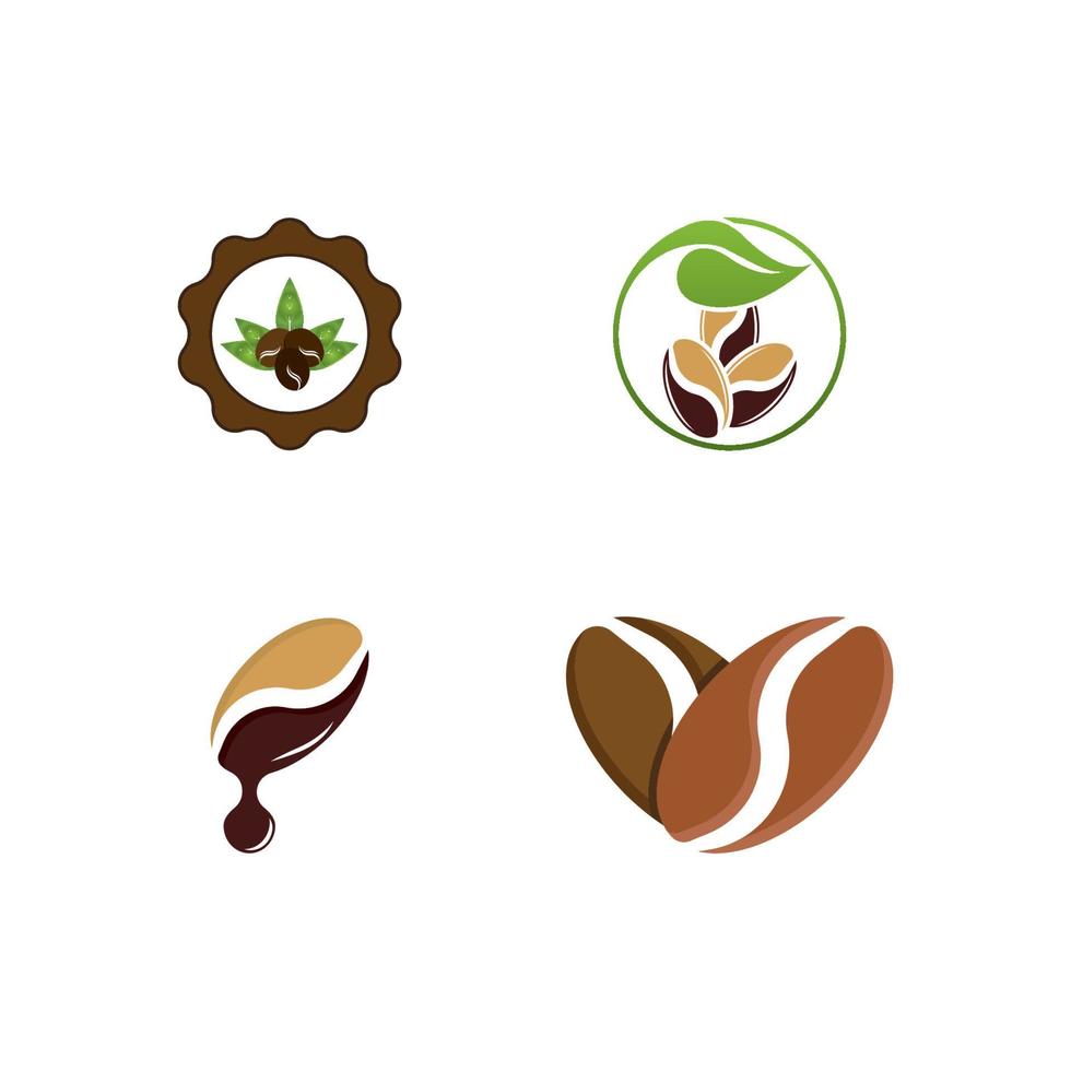 koffieboon pictogram vectorillustratie vector