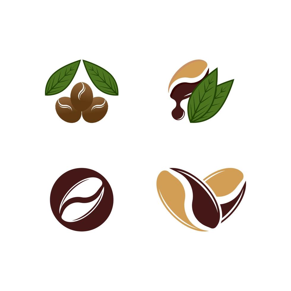 koffieboon pictogram vectorillustratie vector