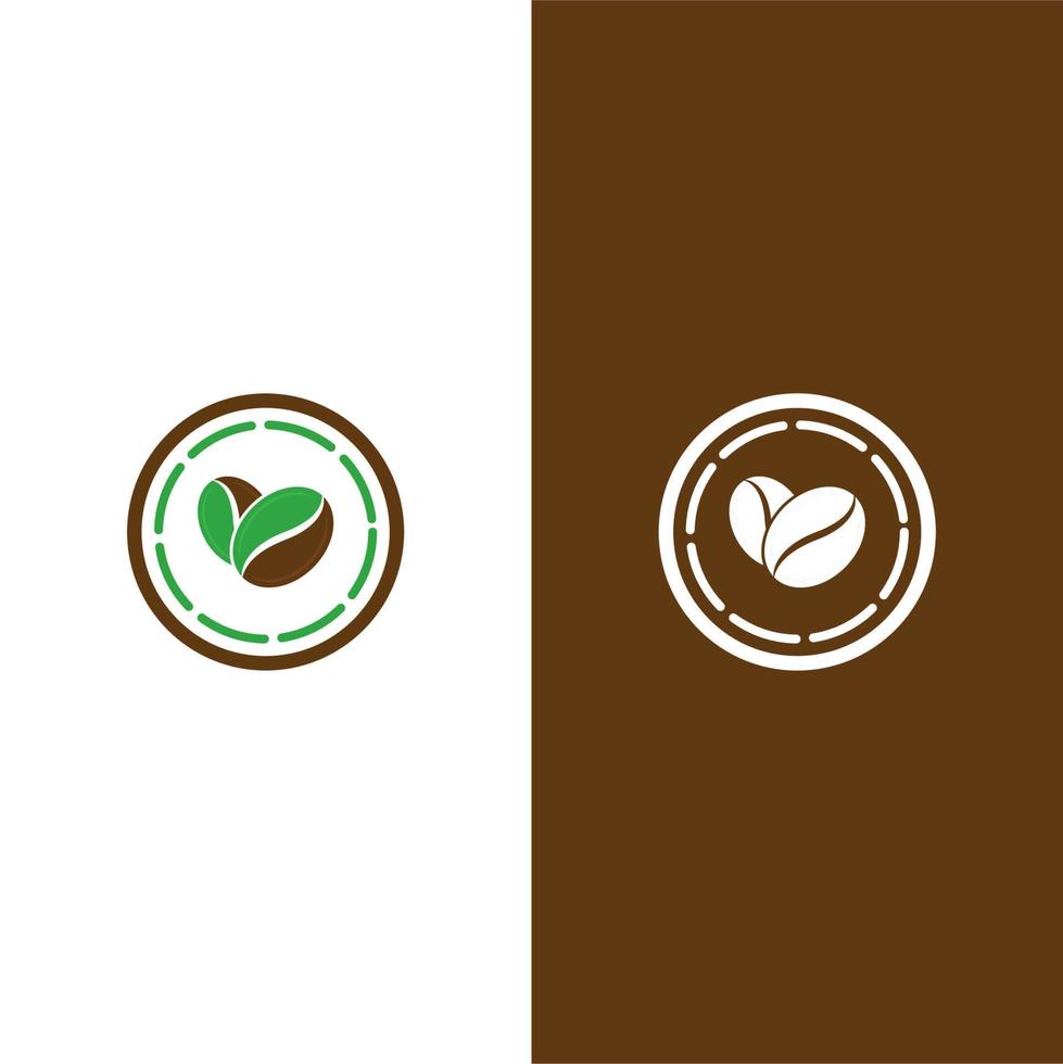 koffieboon pictogram vectorillustratie vector