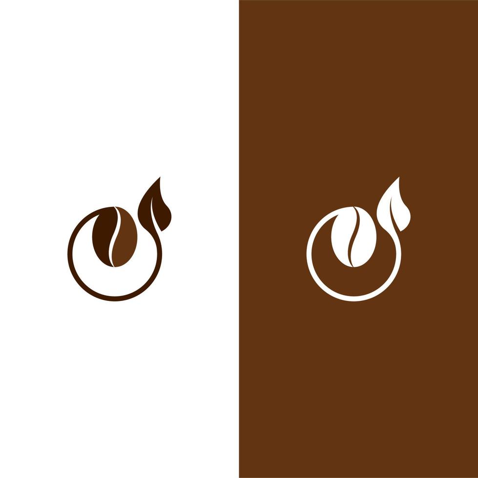 koffieboon pictogram vectorillustratie vector