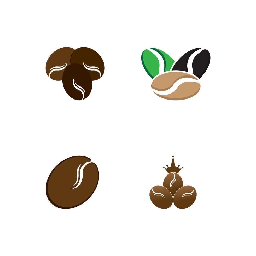 koffieboon pictogram vectorillustratie vector