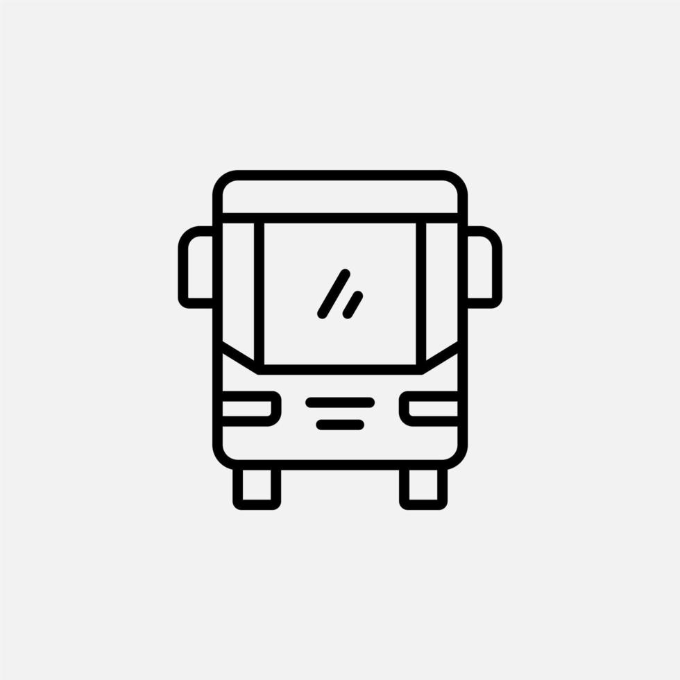 bus, autobus, openbaar, vervoer lijn pictogram, vector, illustratie, logo sjabloon. geschikt voor vele doeleinden. vector