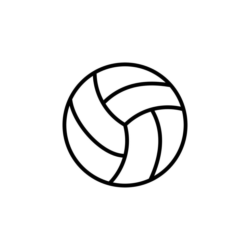 volleybal, sport, bal lijn pictogram, vector, illustratie, logo sjabloon. geschikt voor vele doeleinden. vector