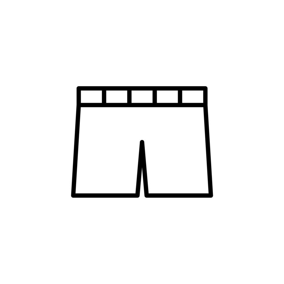 korte broek, casual, broek lijn pictogram, vector, illustratie, logo sjabloon. geschikt voor vele doeleinden. vector