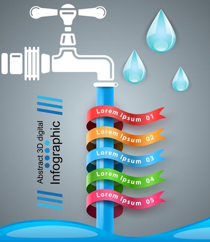 Tik op het pictogram. Zakelijke Infographics. vector