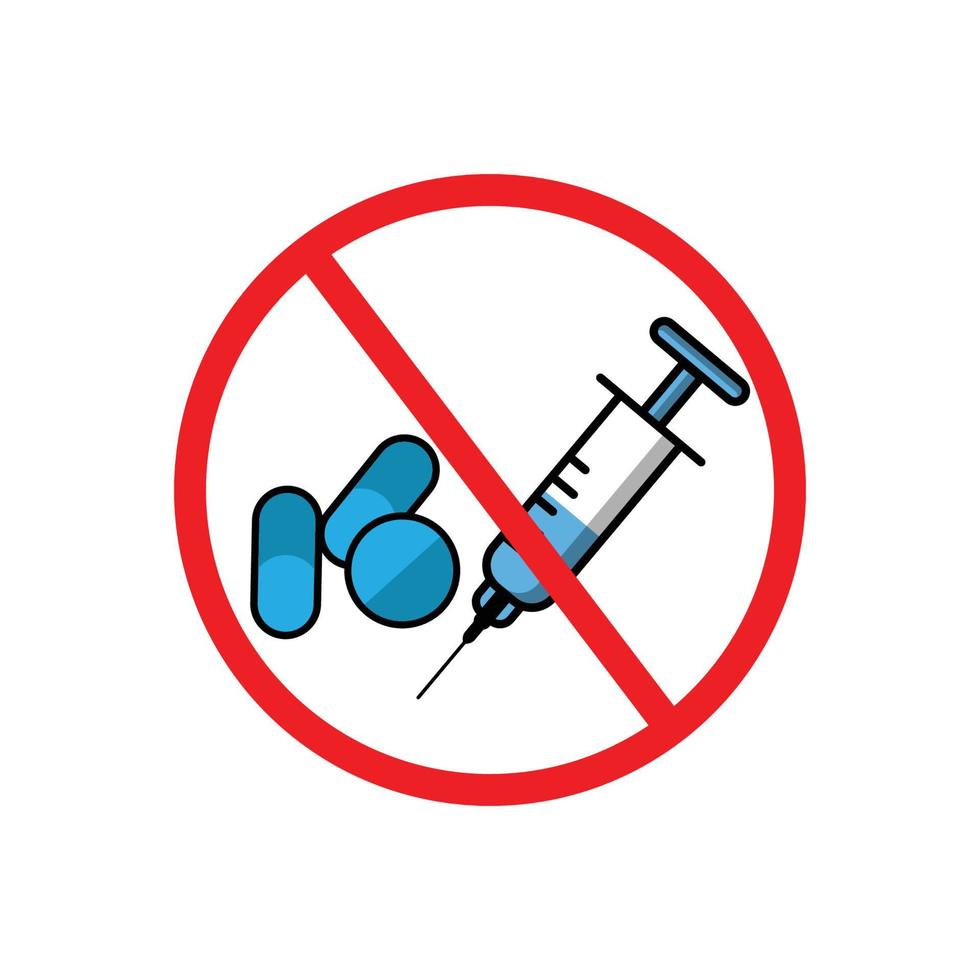 drug stop flat icon, stop over-dosis, internationale overdosisdag. ontwerpsjabloon vector