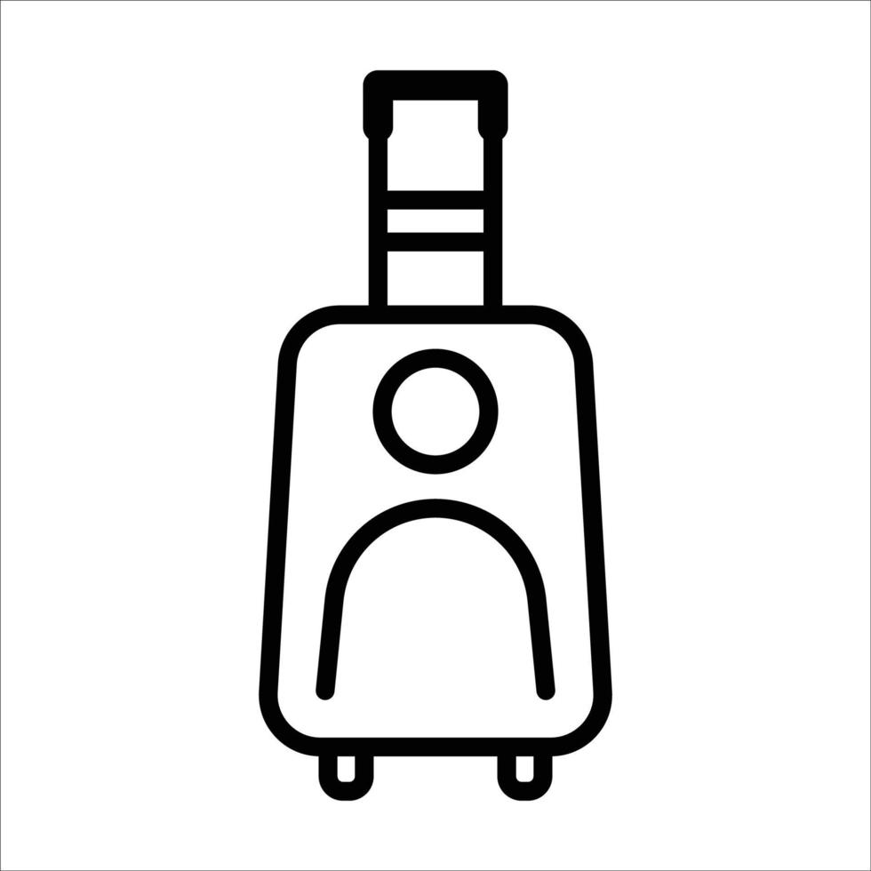 reistas lijn pictogram. ontwerpsjabloon vector