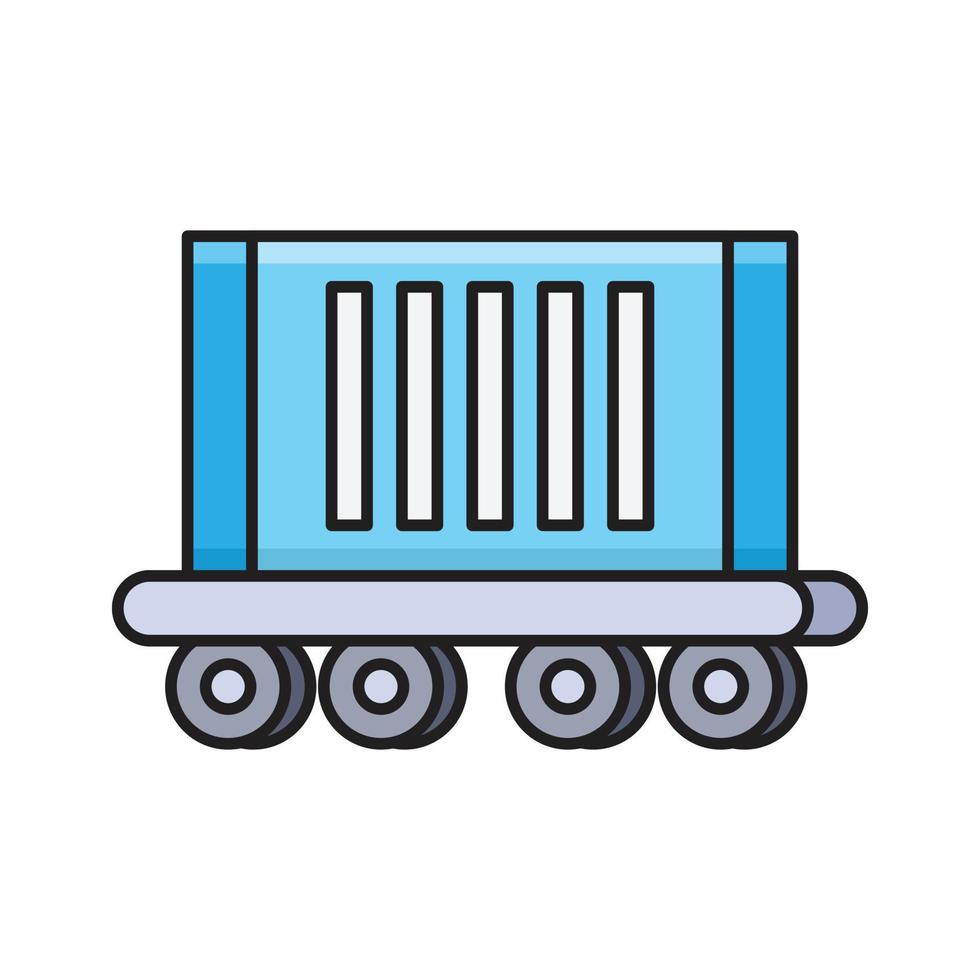 container vectorillustratie op een transparante achtergrond. premium kwaliteit symbolen. vector lijn egale kleur pictogram voor concept en grafisch ontwerp.