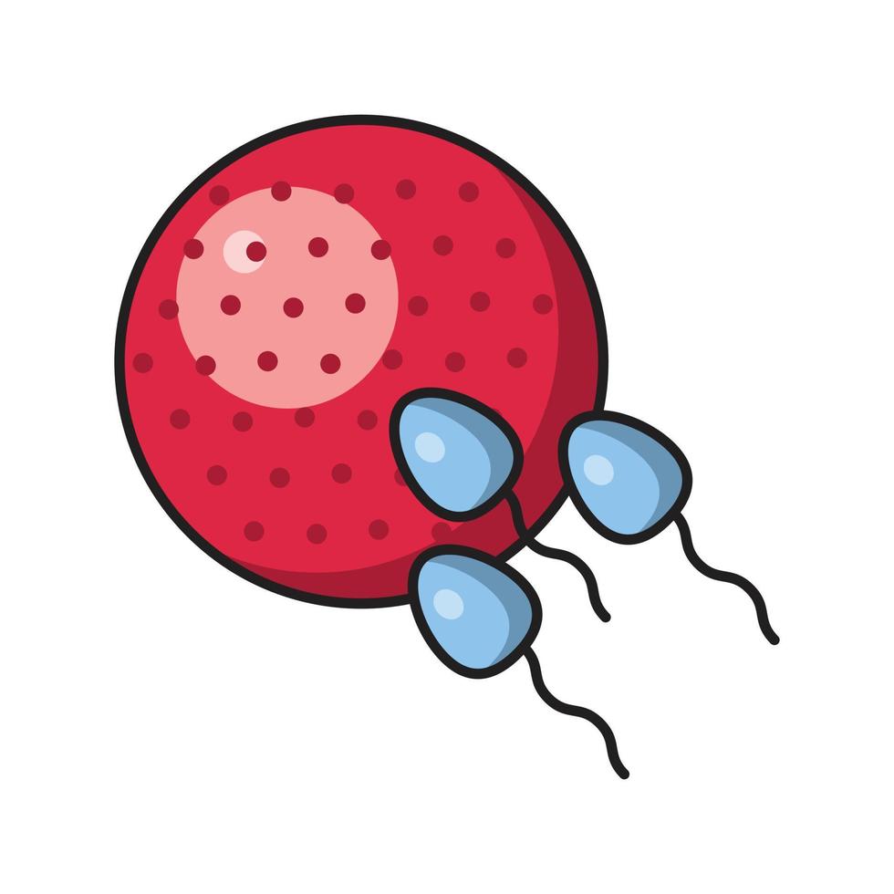 sperma vectorillustratie op een transparante achtergrond. premium kwaliteit symbolen. vector lijn egale kleur pictogram voor concept en grafisch ontwerp.