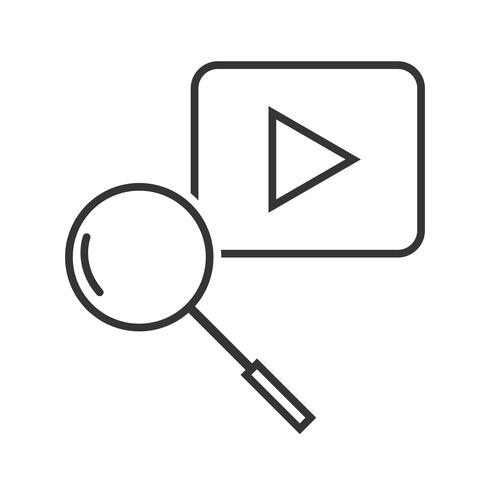 Youtube Zoekregel Black Icon vector