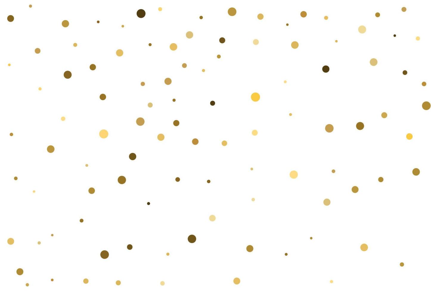 Kerstmisachtergrond met gouden stipconfettien. vector