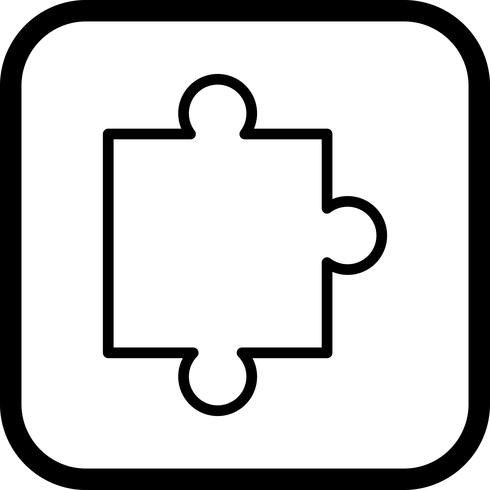 Puzzel stuk pictogram ontwerp vector