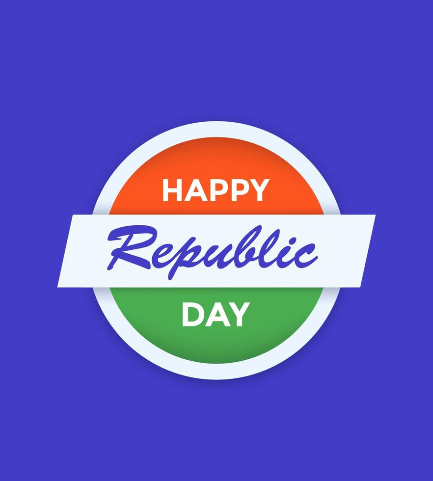 gelukkige dag van de republiek India vector poster