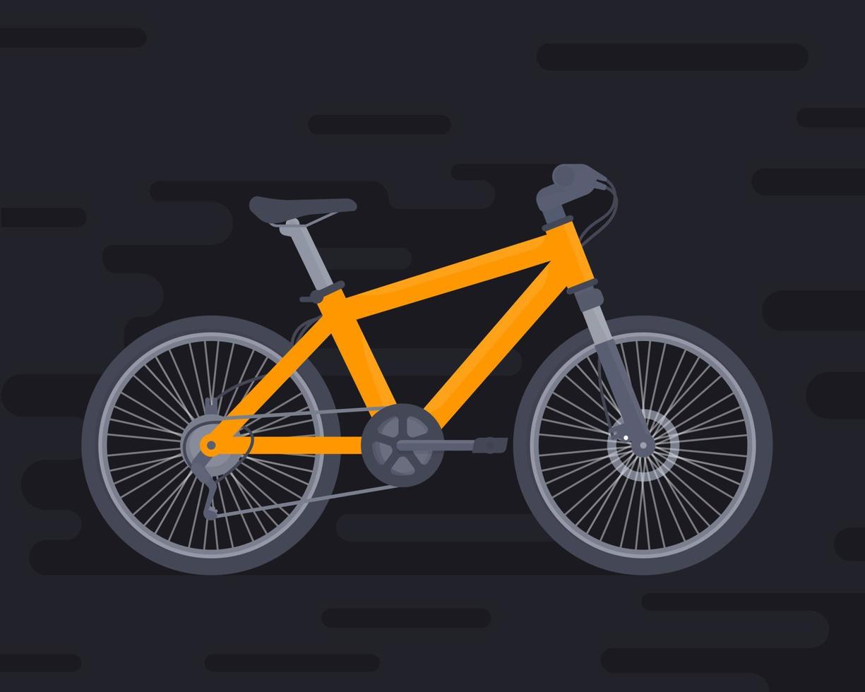 mountainbike vectorillustratie vector