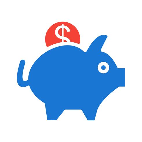 Piggy Bank pictogram ontwerp vector