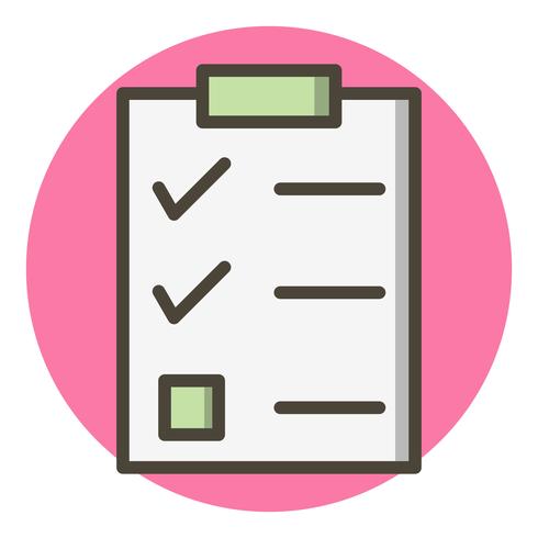 Checklist pictogram ontwerp vector