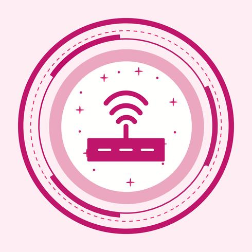 Router Icon Design vector