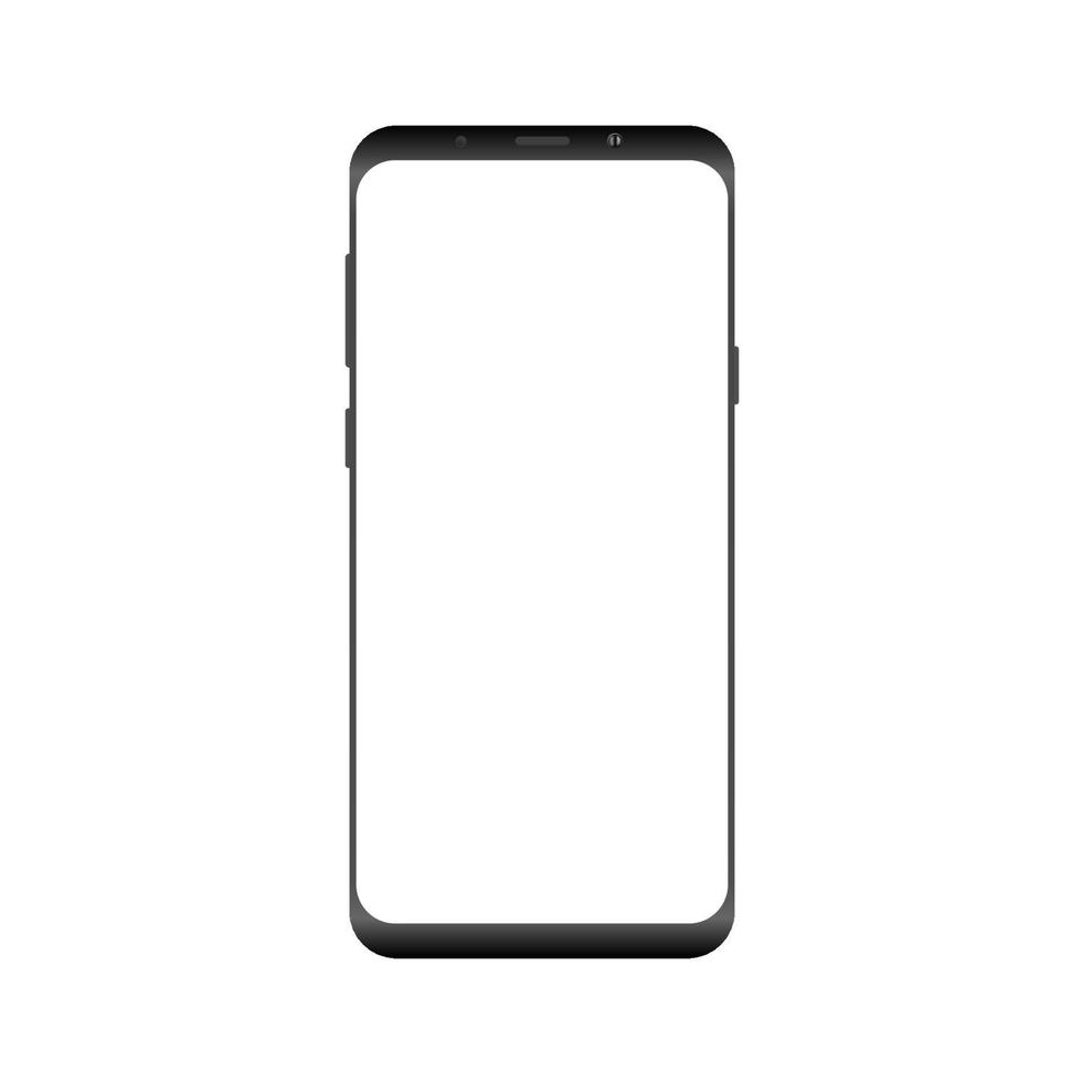 realistische smartphone mockup vectorillustratie. eps 10 vector