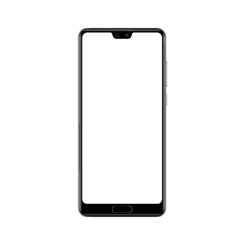 realistische smartphone mockup vectorillustratie. eps 10 vector