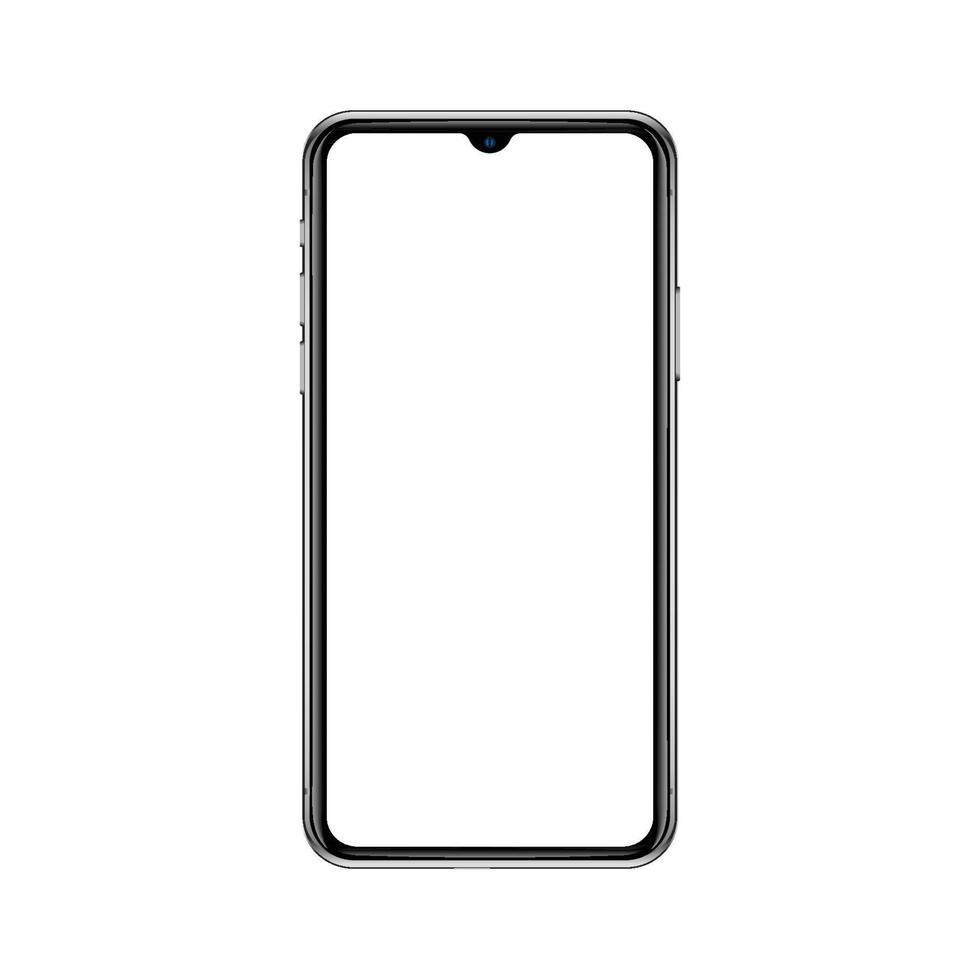 realistische smartphone mockup vectorillustratie. eps 10 vector