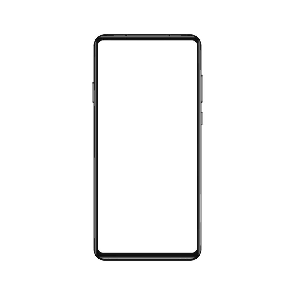 realistische smartphone mockup vectorillustratie. eps 10 vector