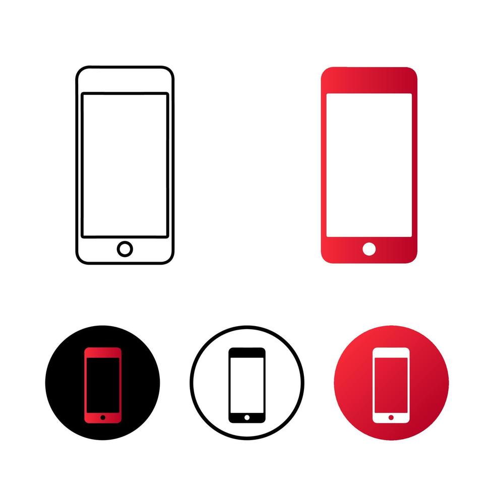 abstracte mobiele telefoon pictogram illustratie vector