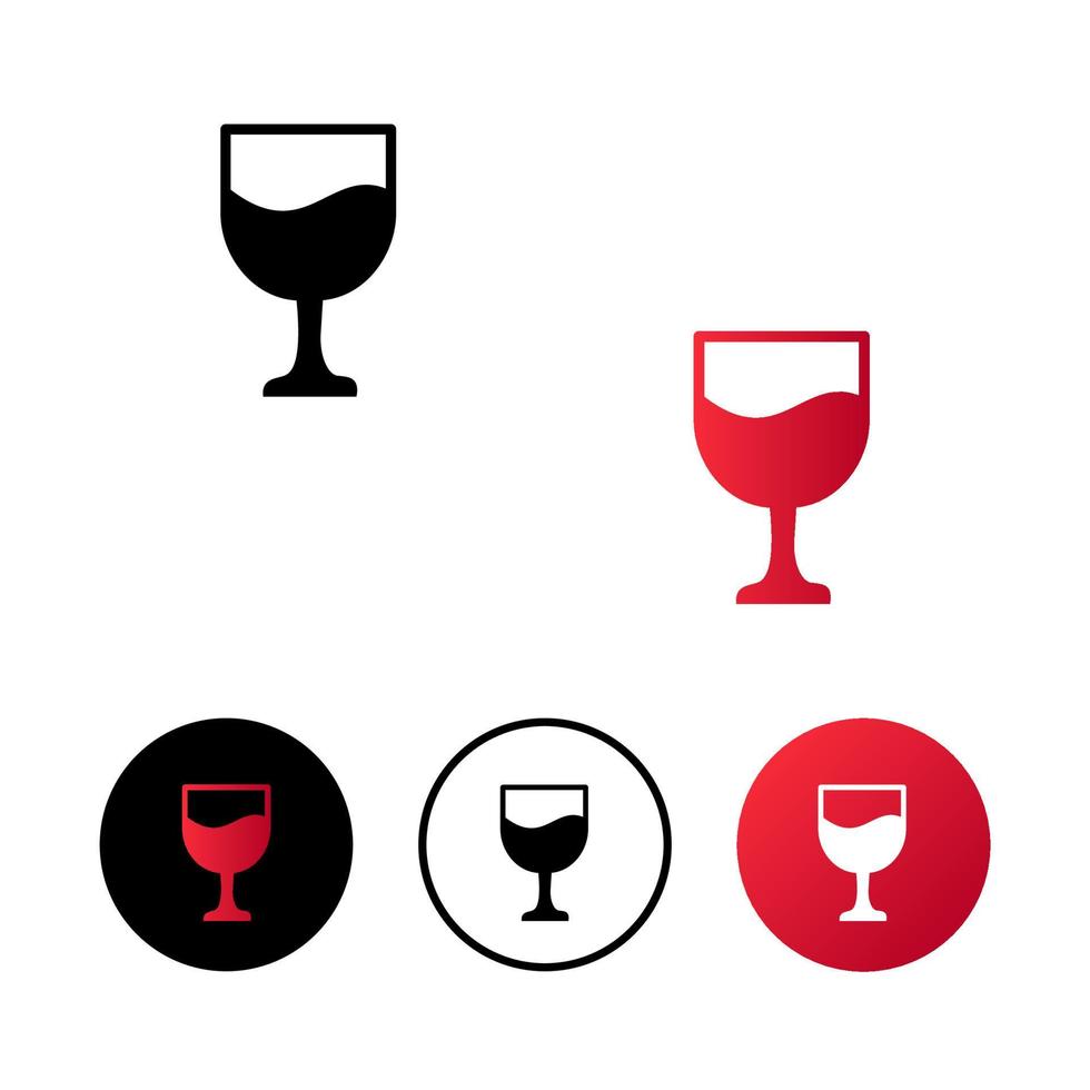 abstracte glas pictogram illustratie vector