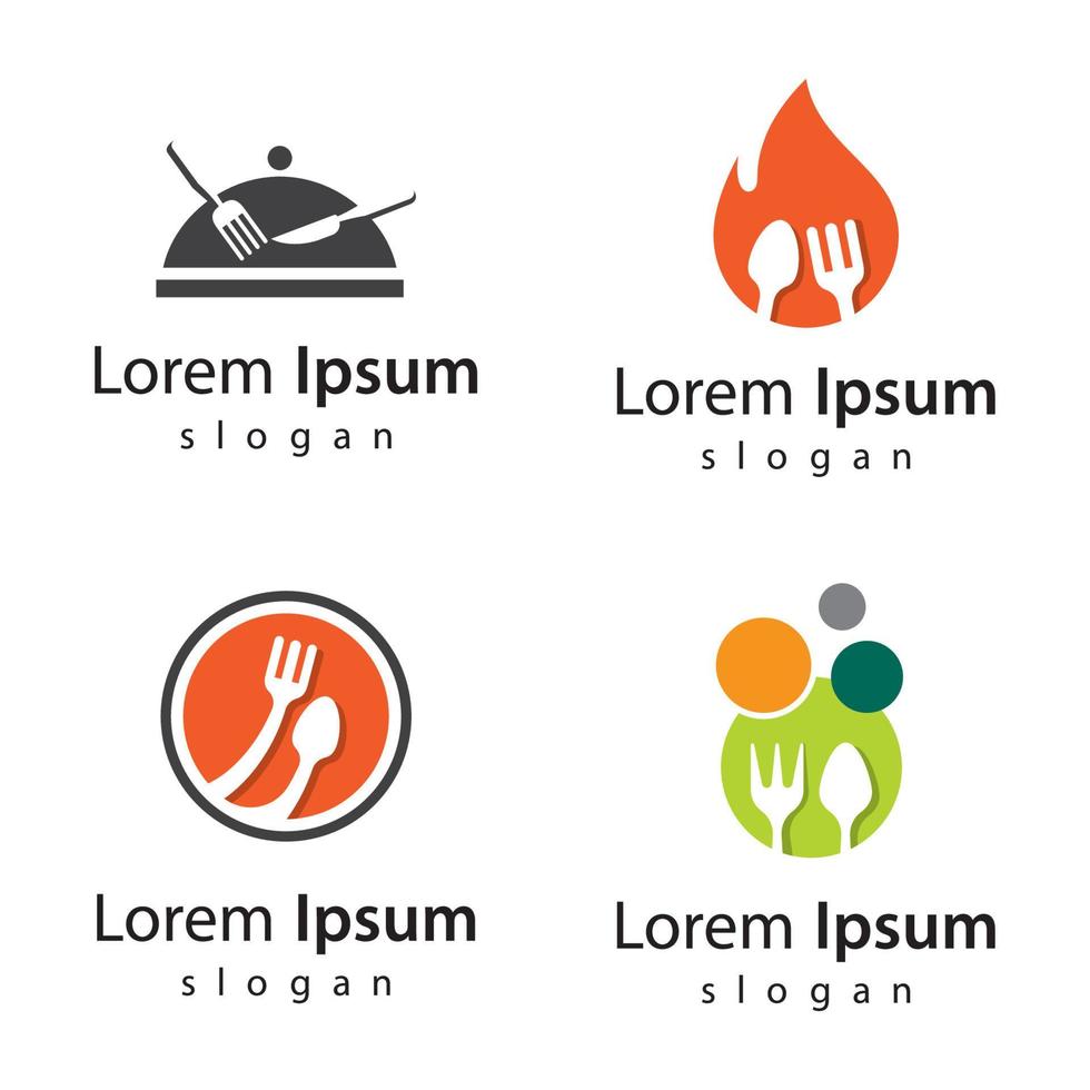 restaurant logo afbeeldingen vector