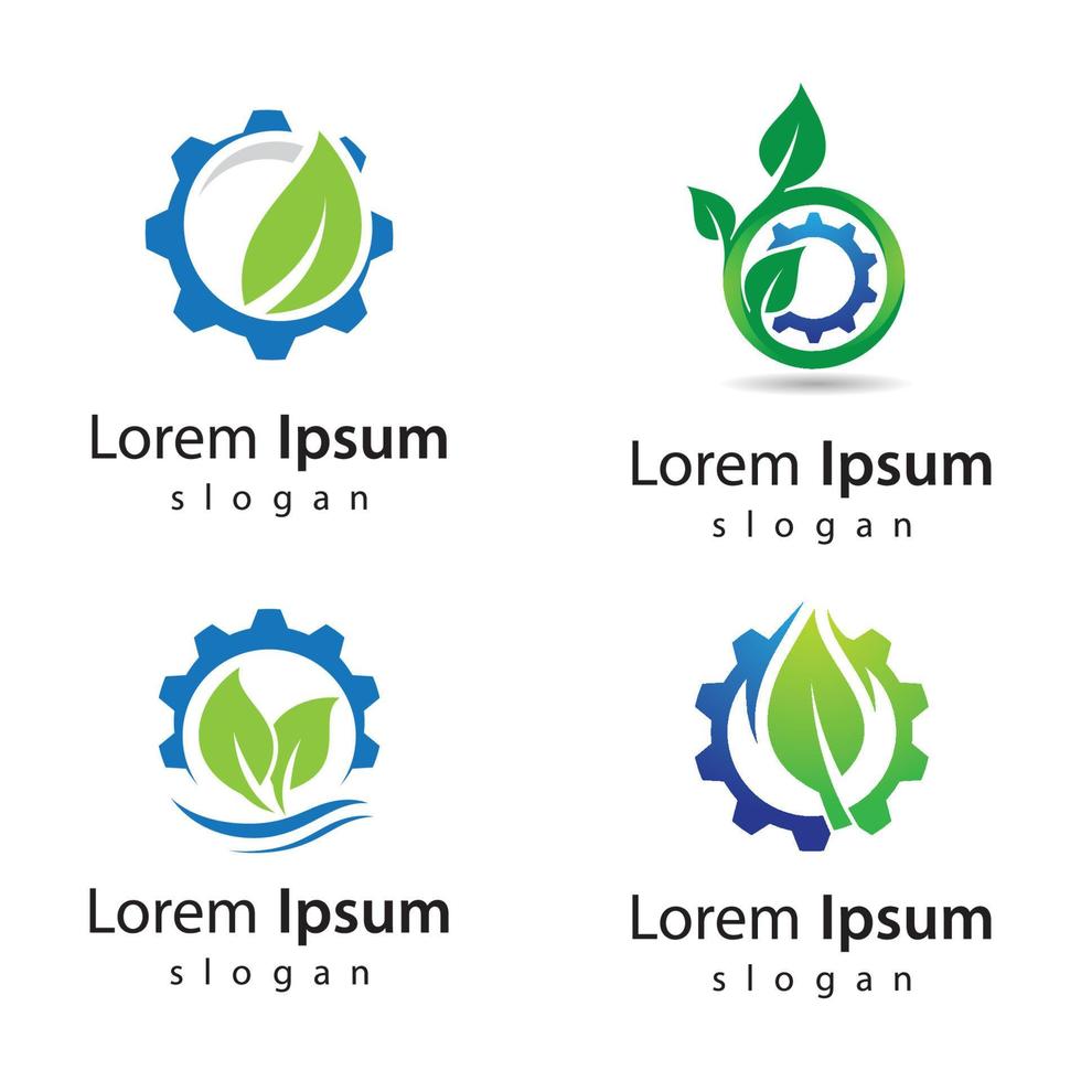 eco tech logo ontwerp vector