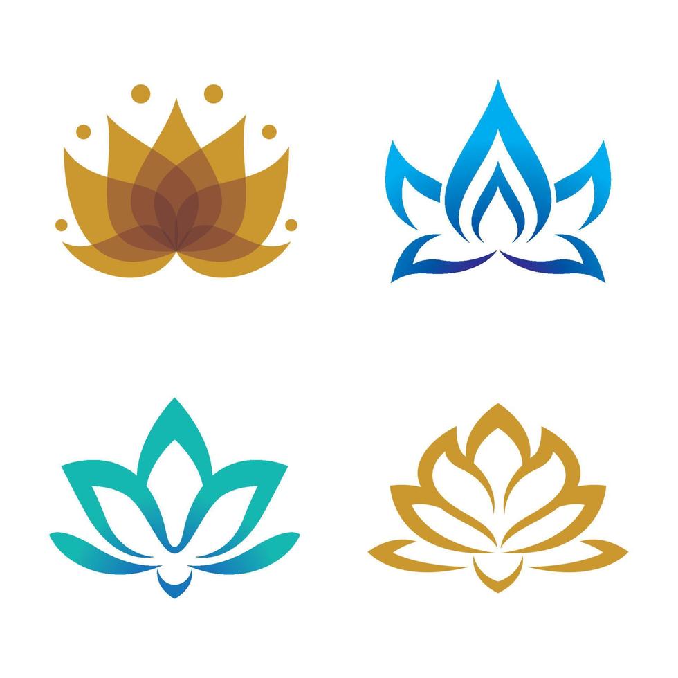 schoonheid lotus logo afbeeldingen vector