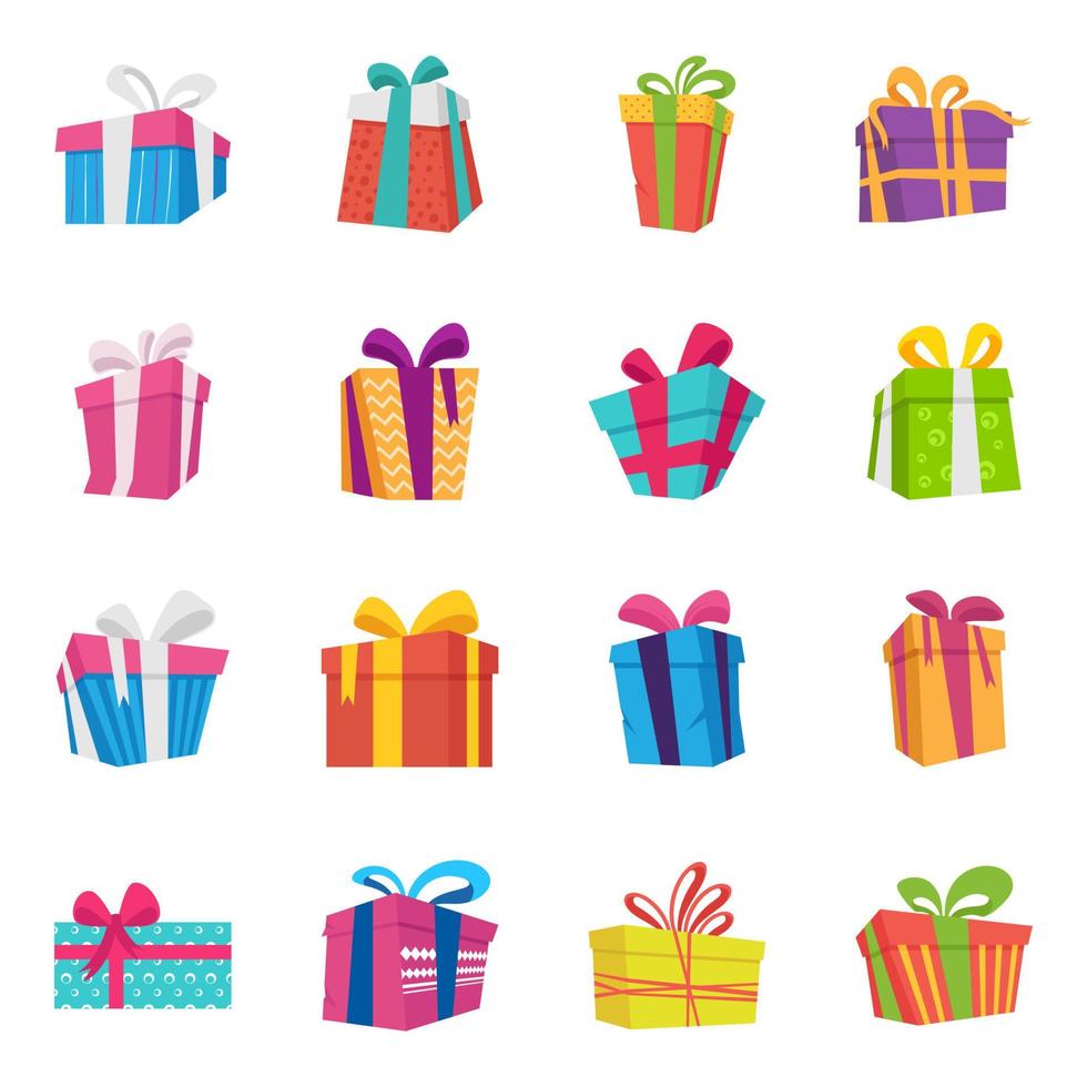 trendy geschenkdoos vector