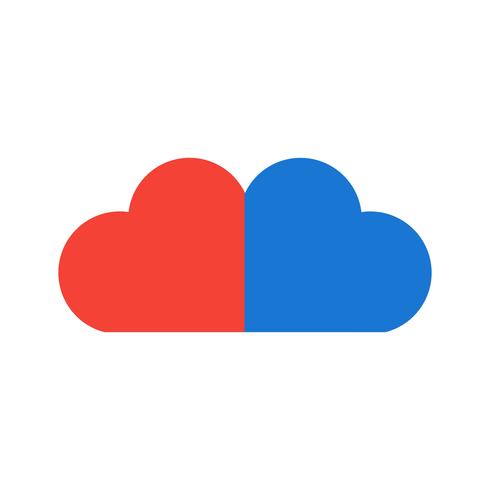 Cloud pictogram ontwerp vector