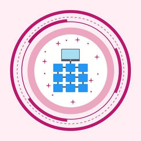 Netwerk pictogram ontwerp vector