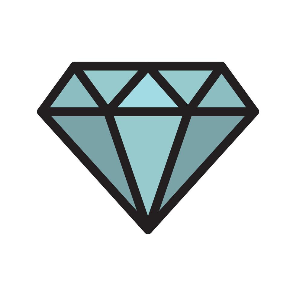 diamant vector lijn voor web, presentatie, logo, pictogram symbool