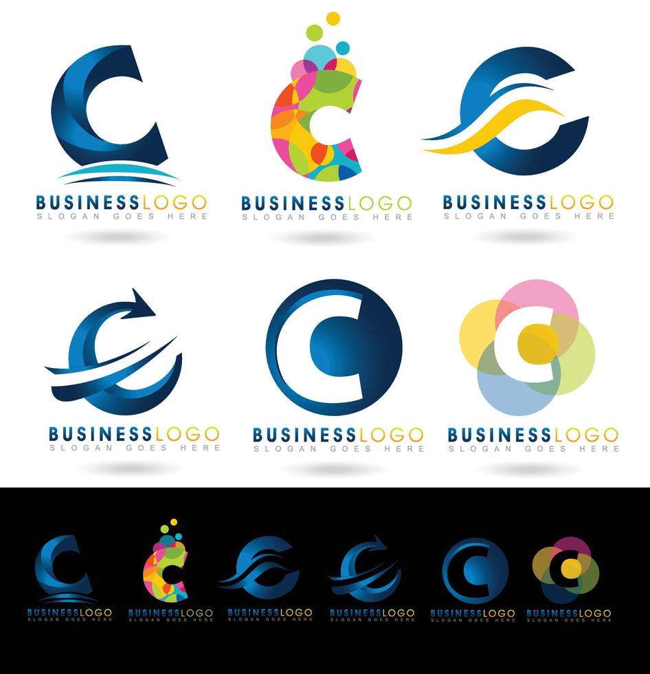 letter c logo-ontwerpen vector