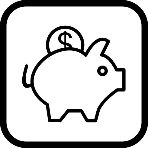 Piggy Bank pictogram ontwerp vector