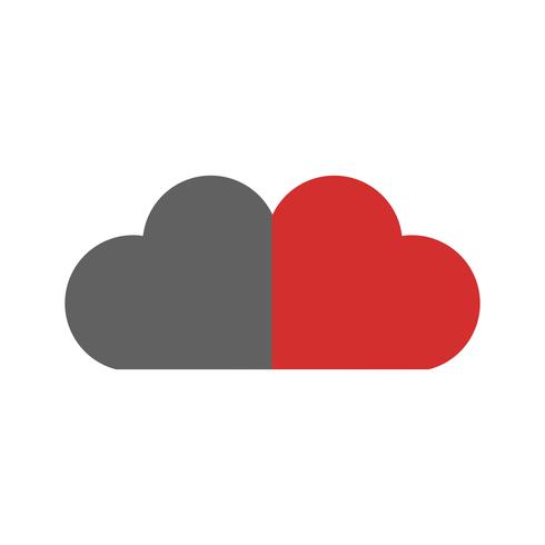 Cloud pictogram ontwerp vector