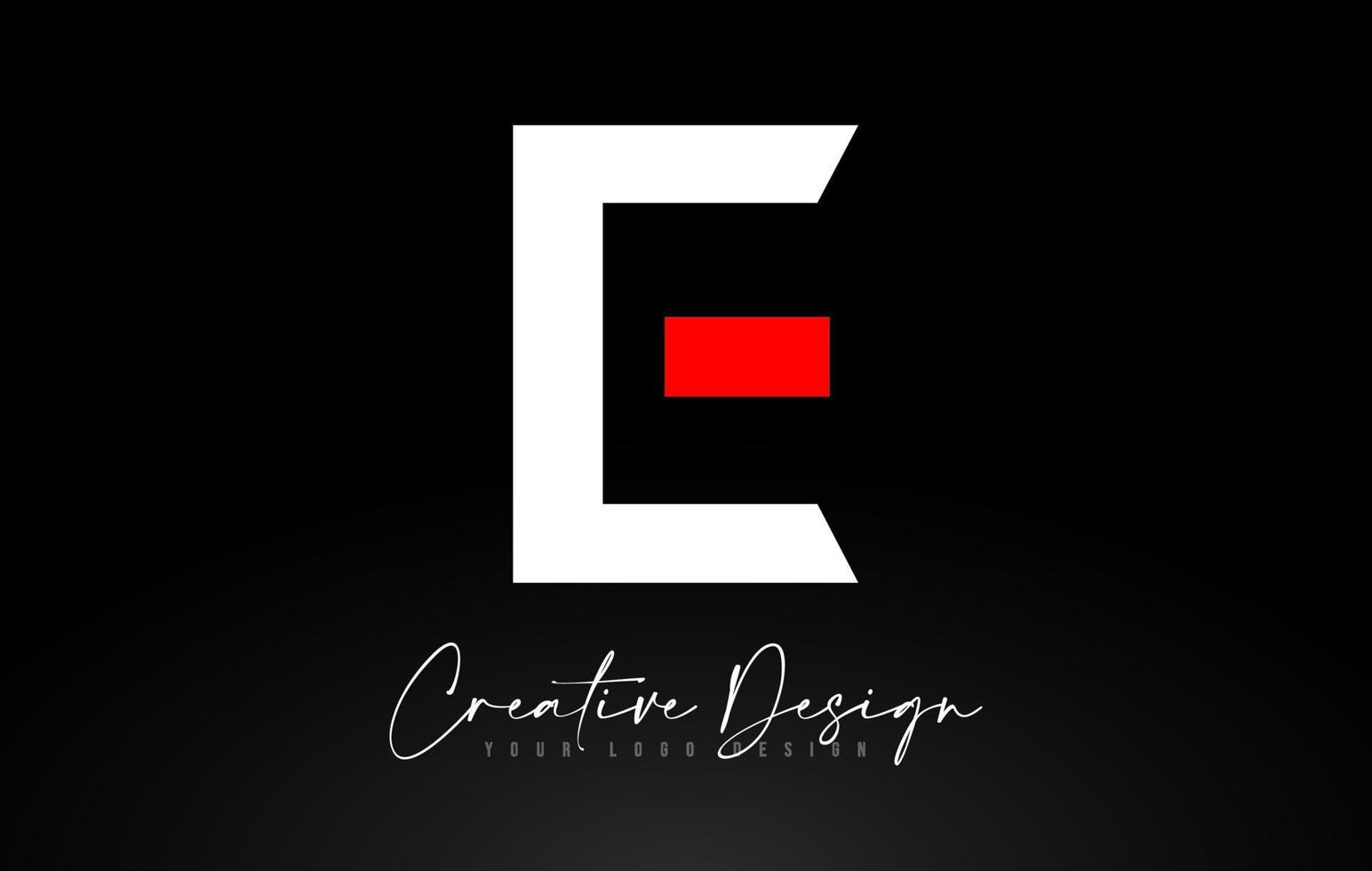 e letter pictogram ontwerp met creatieve moderne look en groenblauw achtergrond. vector