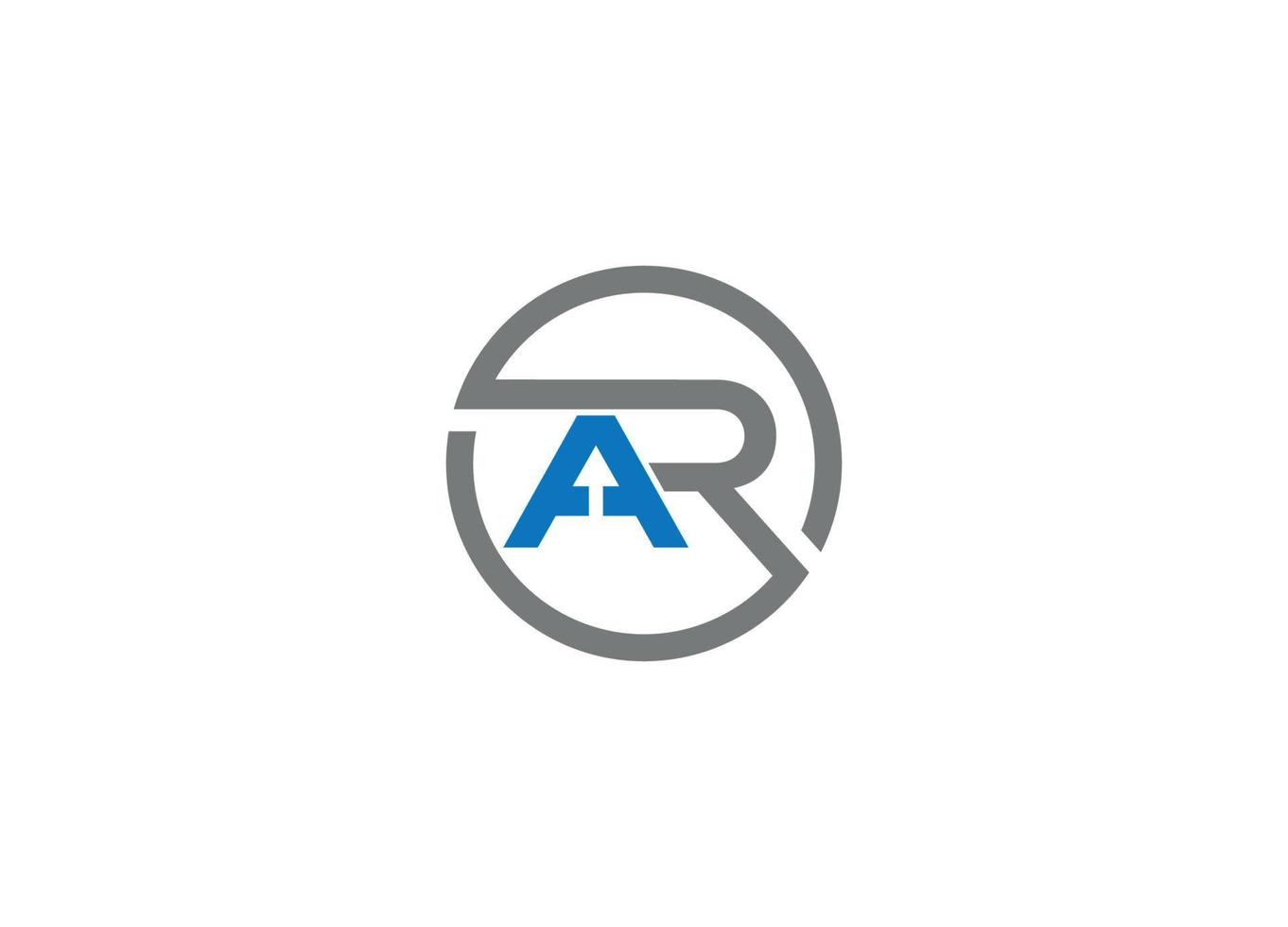 ar logo ontwerp vector pictogrammalplaatje met witte achtergrond