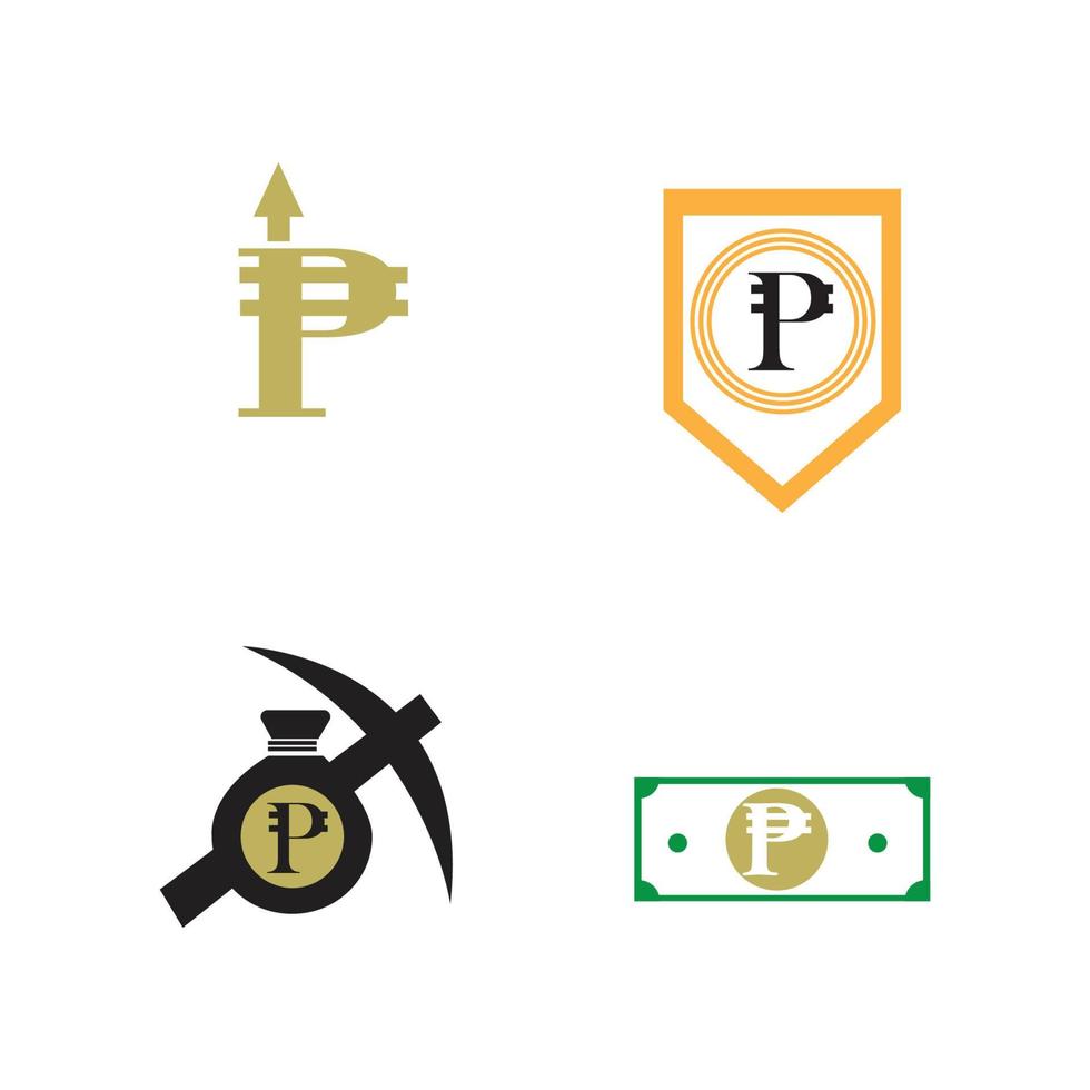 Filipijnen bankieren valutasymbool, peso vector icon