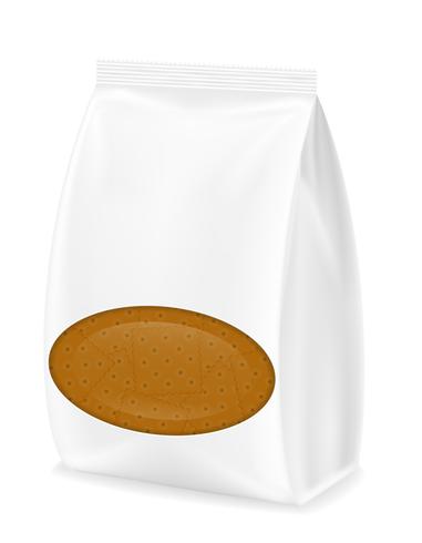 koekje in verpakking vectorillustratie vector