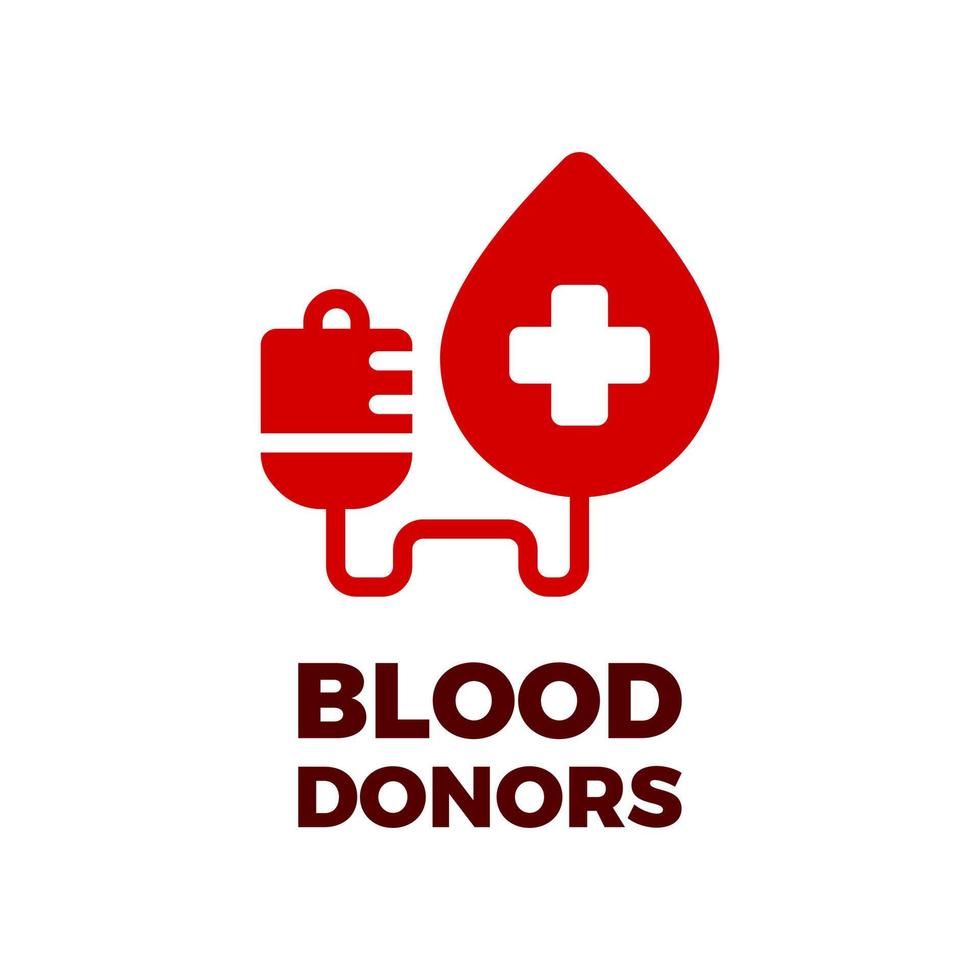 bloeddonors logo, symbool, icoon vector