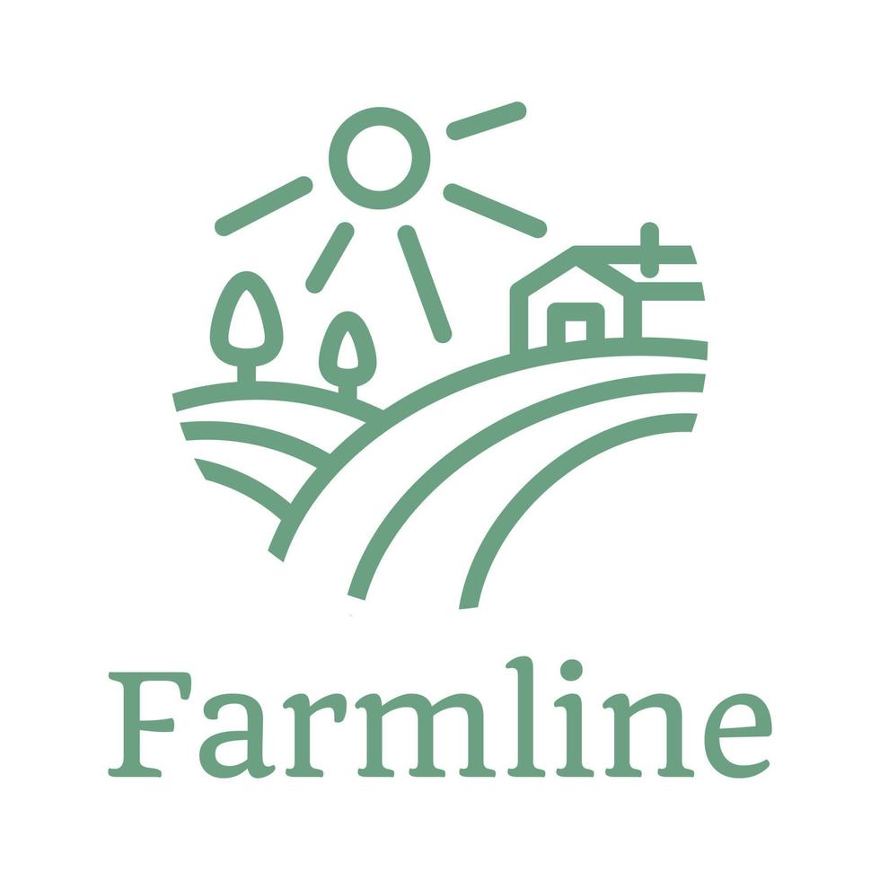 biologische boerderij en landbouw logo vector