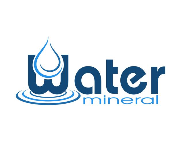 logo mineraalwater vectorillustratie vector