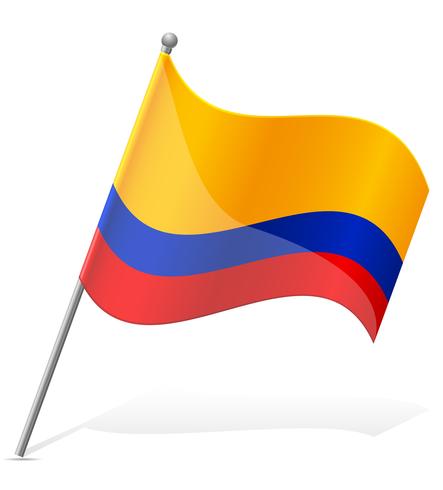 vlag van Ecuador vectorillustratie vector