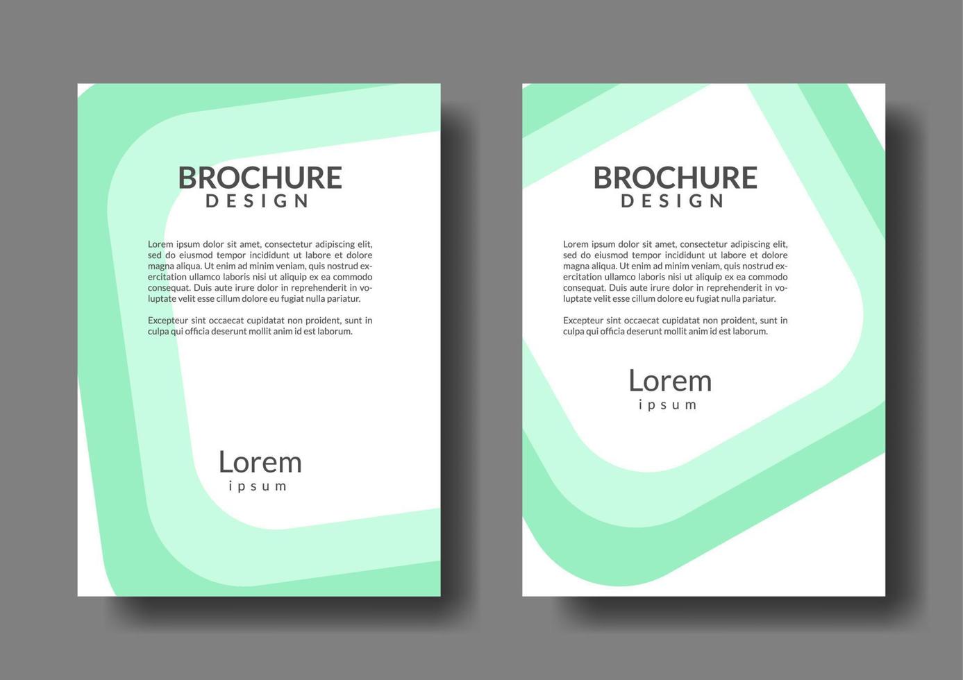 zakelijke brochure sjablonen. voor promotie en reclame vector