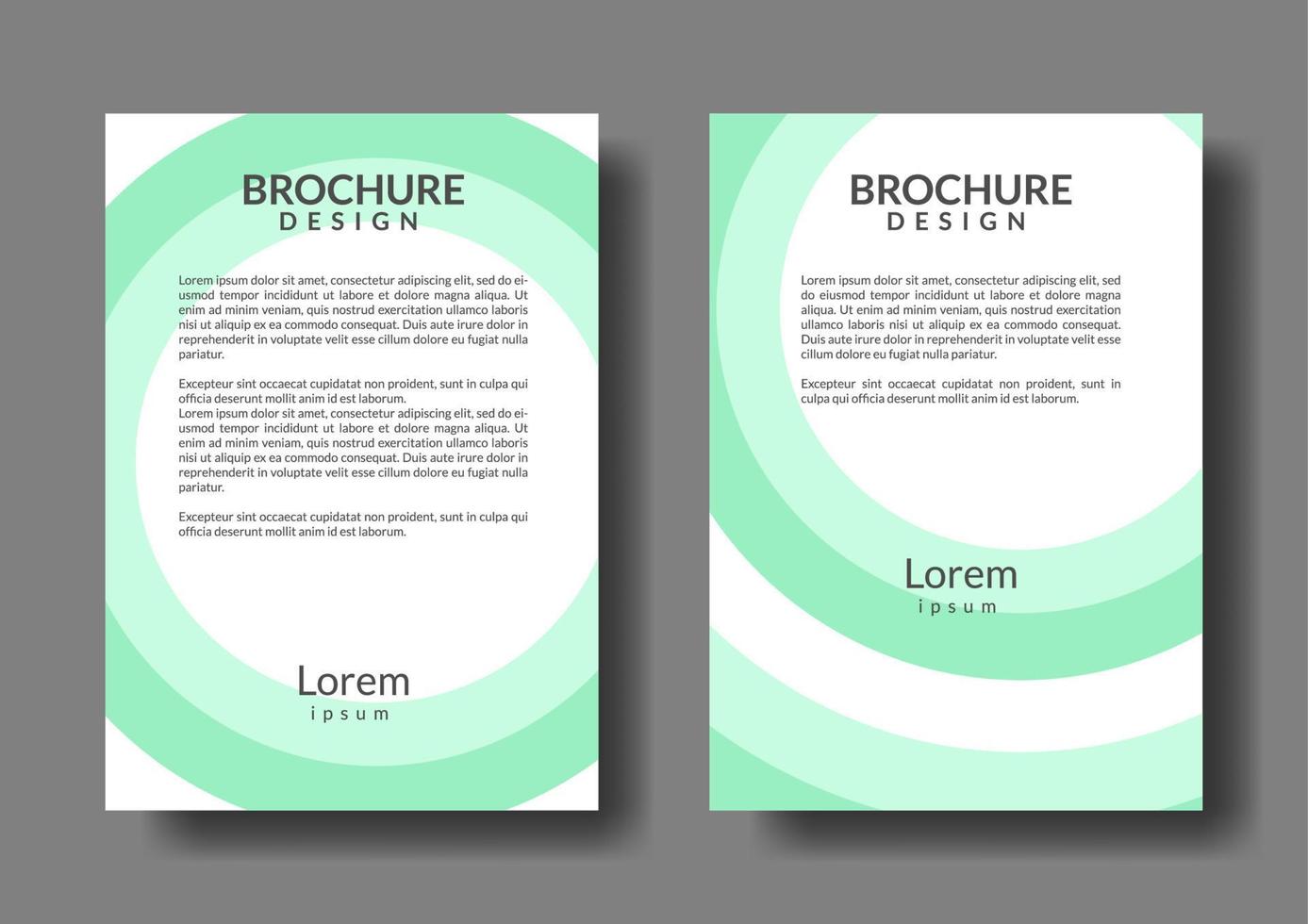 zakelijke brochure sjablonen. voor promotie en reclame vector