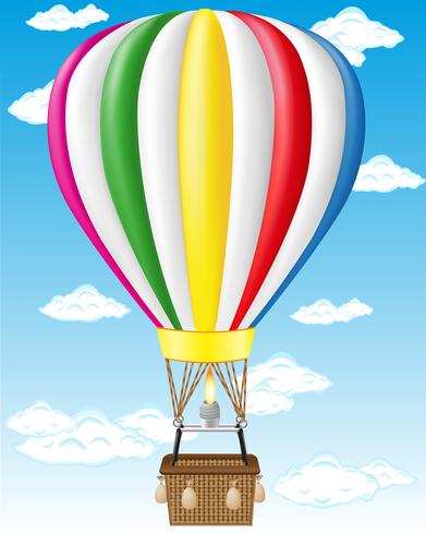 hete lucht ballon vectorillustratie vector